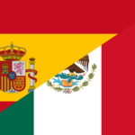 Spain vs Mexico Spanish flag